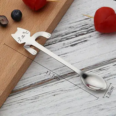 Stainless Steel Cat Teaspoon